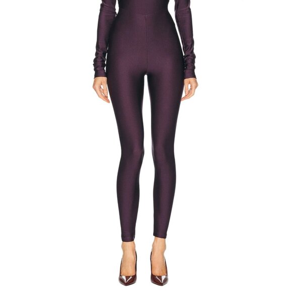 The Andamane Holly 80's Leggings in Rouge Noir X-Small New Womens Pants - Picture 1 of 14